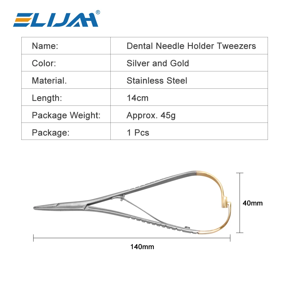 1 stks Rvs Tandheelkundige Naaldhouder Pincet Denspay Tandheelkundige Mathieu Tang Orthodontische Instrument Tandarts Chirurgische Gereedschappen