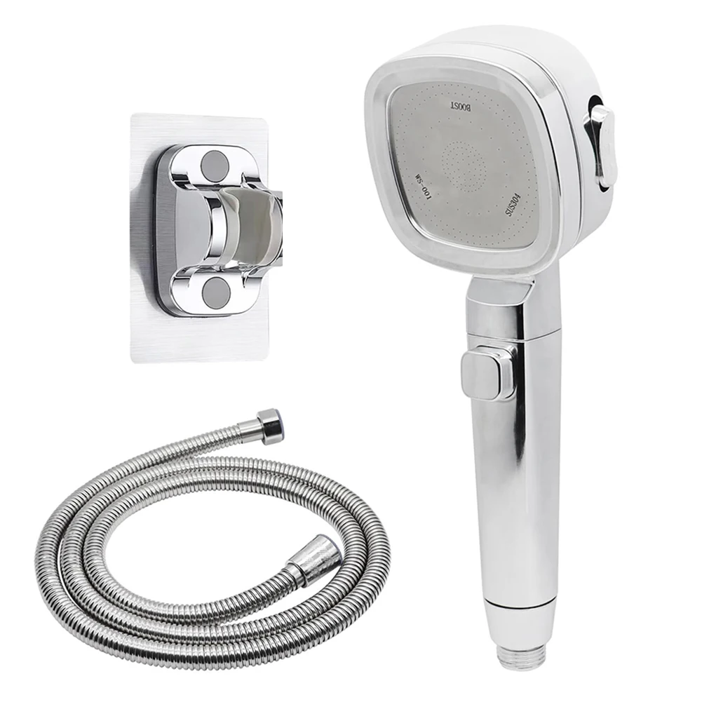 

11111111111111111111111111111111111111111111111111 Hose 3 Spray Modes High Pressure Water Saving Shower Head Wall-mounted