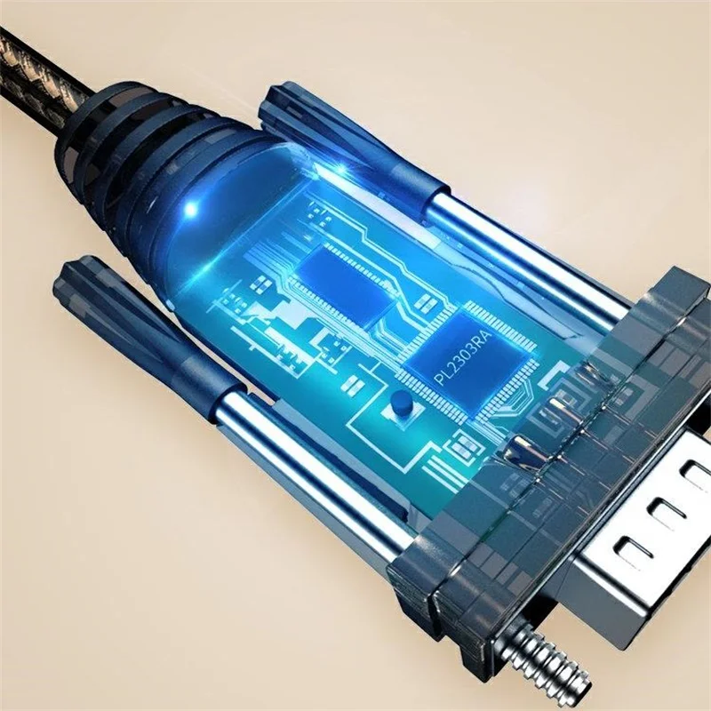 Type-C TO Serial ADAPTER CABLE USB3.1 TO DB9 RS232 COM Converter 1.5 M