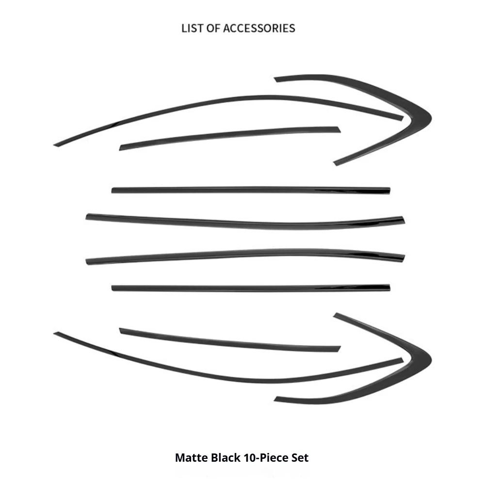 For Geely Galaxy Starship7 EM-i Blackout Window Trim, Black Decor Strip Exterior Mod Parts view 4