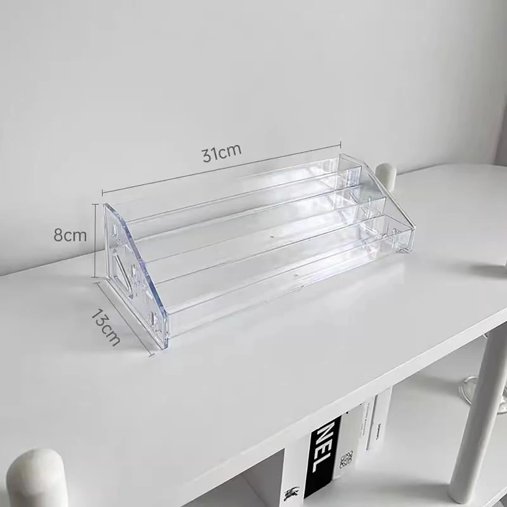 Transparent Storage Box Makeup Organizer Cosmetic Display Case Jewelry Organizer Desktop Holder Clear Makeup Organizer