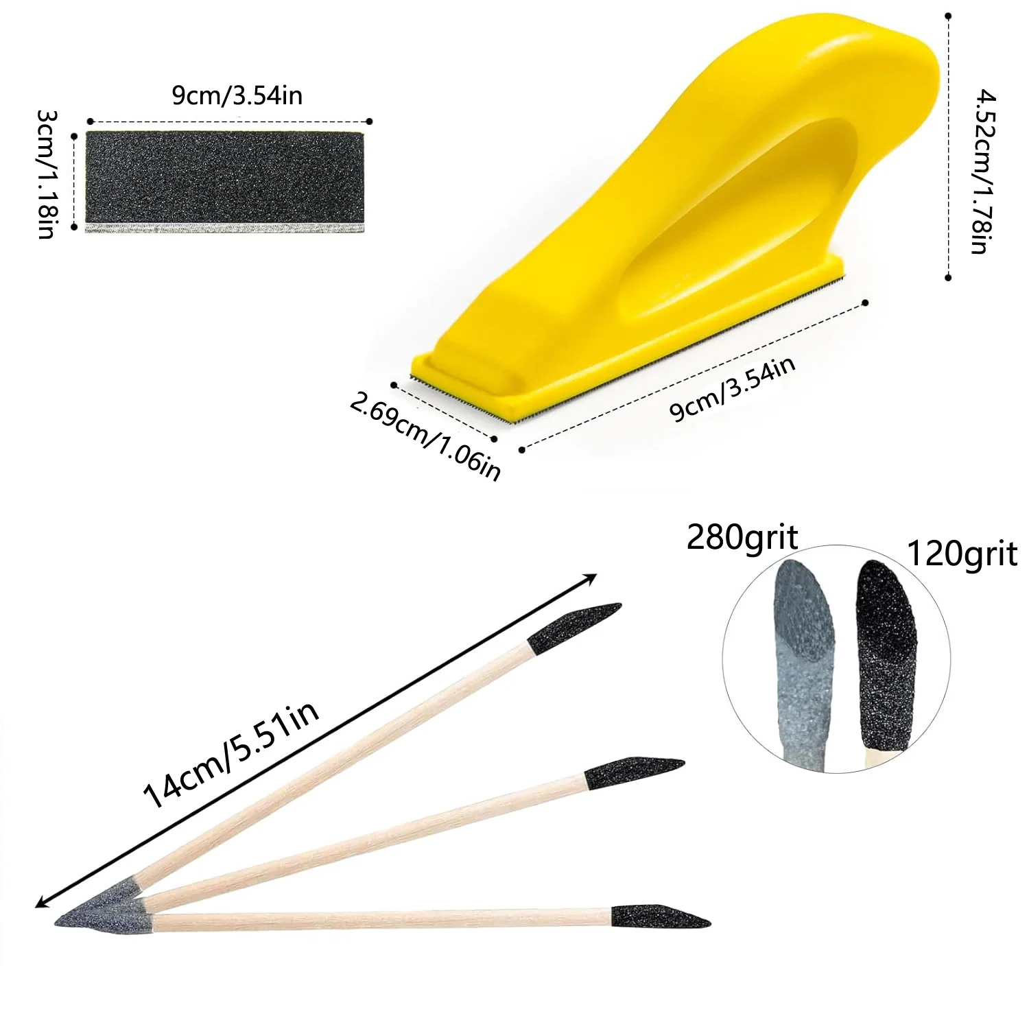 

Мини-набор микро наждачной бумаги 3,5x1 дюйма, 30/51/81 шт. с шлифовальными палочками для поделок своими руками, отделка дерева, плотная, узкая полировка