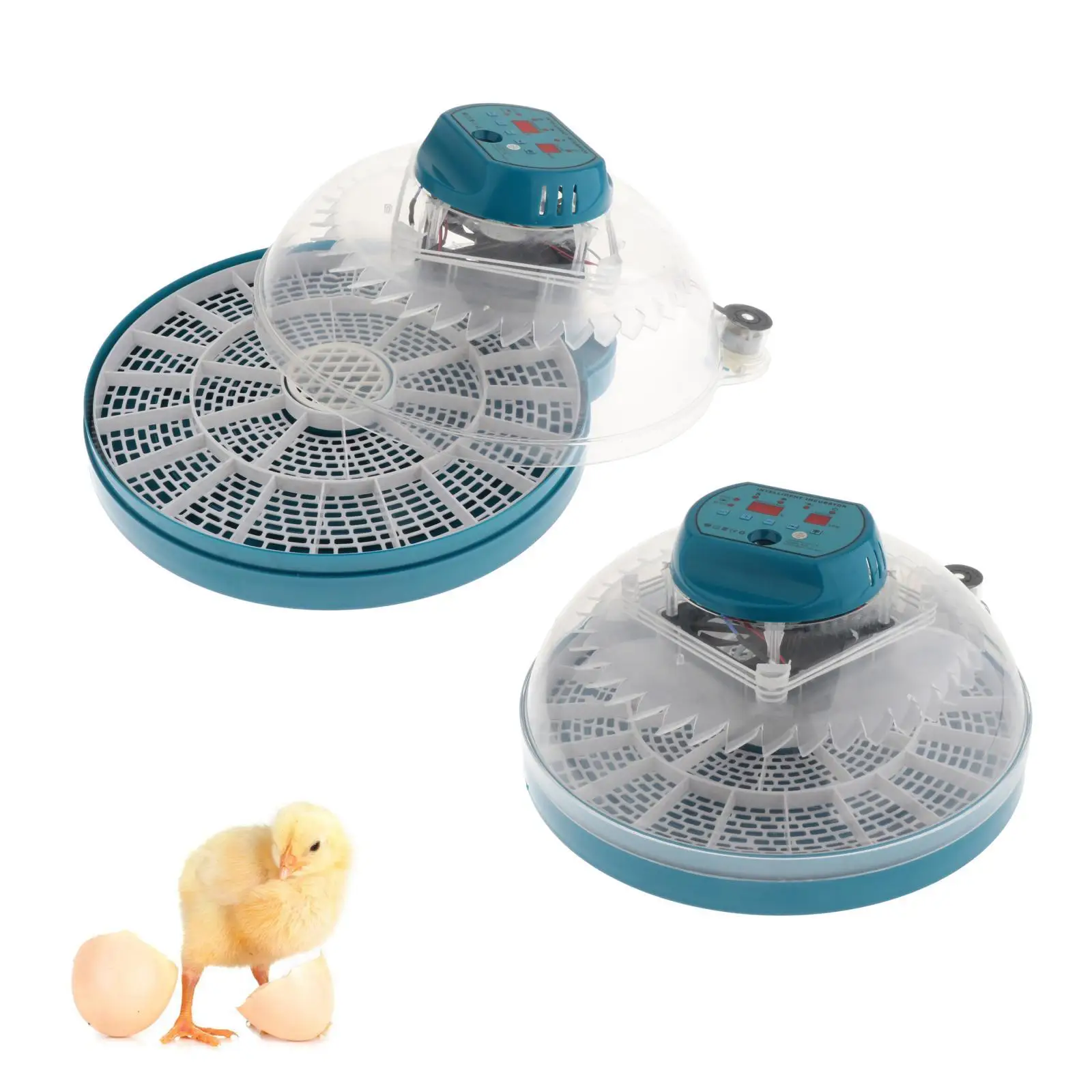 Egg Incubator Lightweight Clear Window Hatching Tool Temperature and Humidity Control for Goose Turkey Quail Pigeon Birds