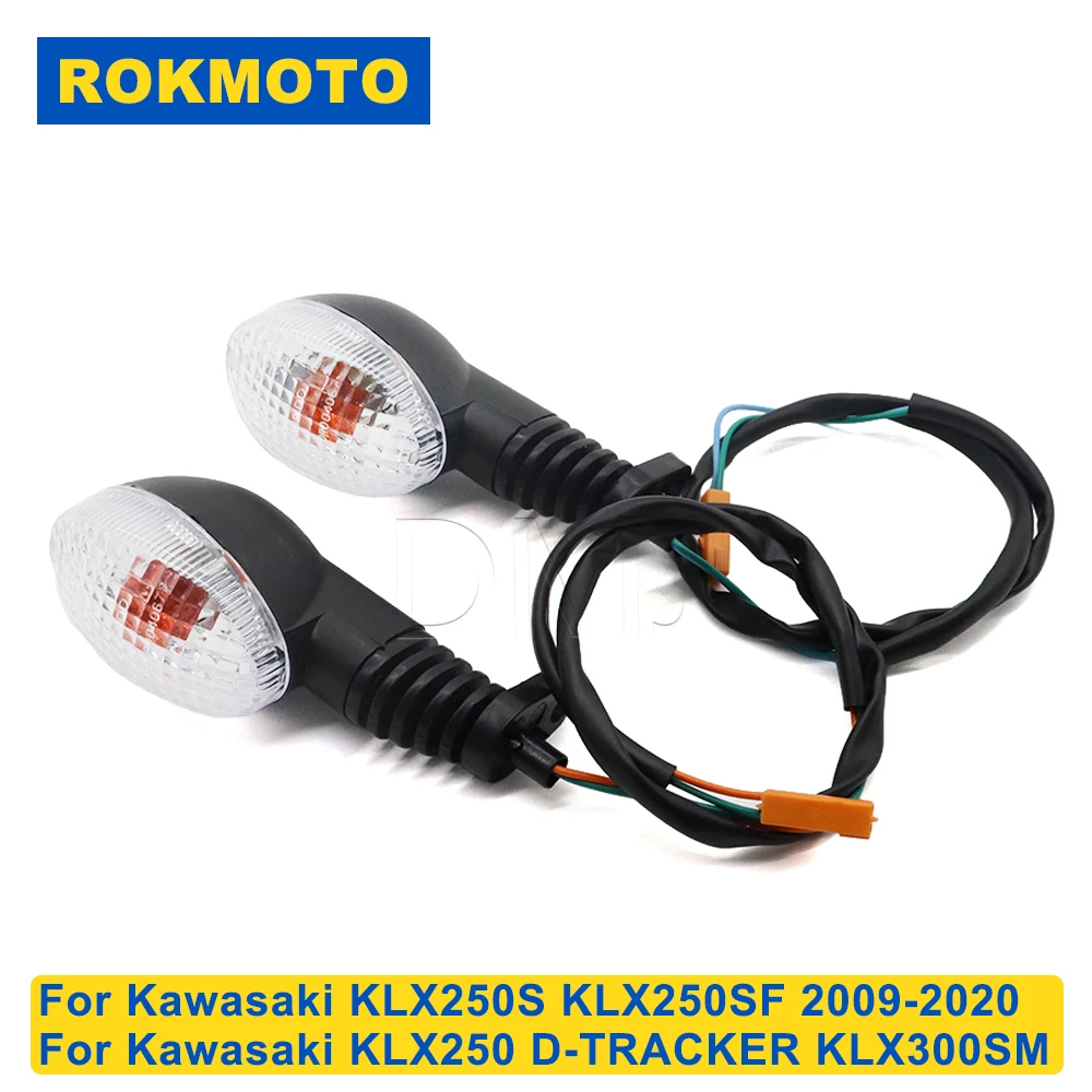 Fit For Kawasaki KLX250 S SF D-TRACKER KLX230R KLX300SM Motorcycle Accessories Front Rear Turn Signals Light Indicators