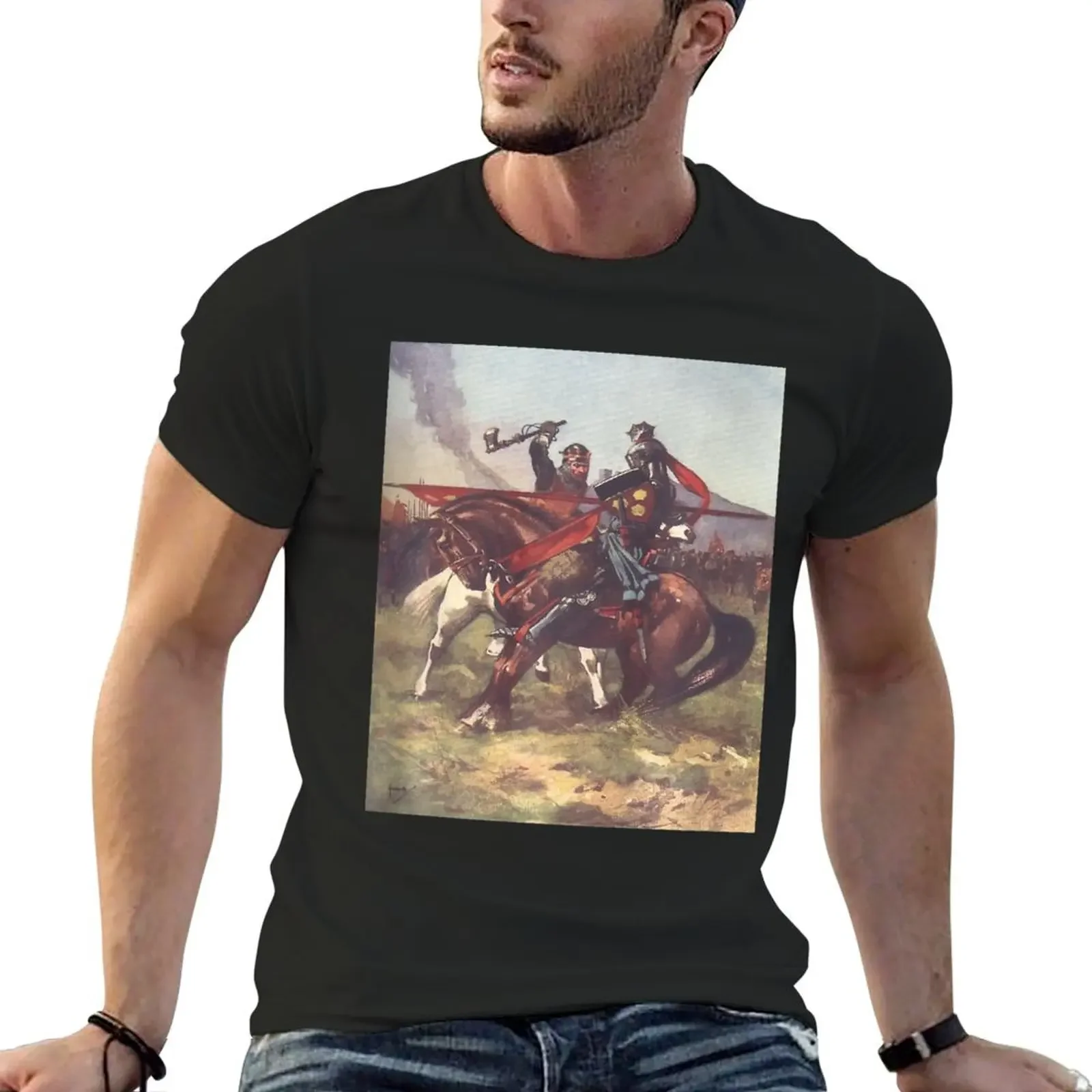 

Robert the Bruce vs Henry DeBohun at Bannockburn, Scotland Premium T-Shirt sublime Funny t-shirt funny t shirts men