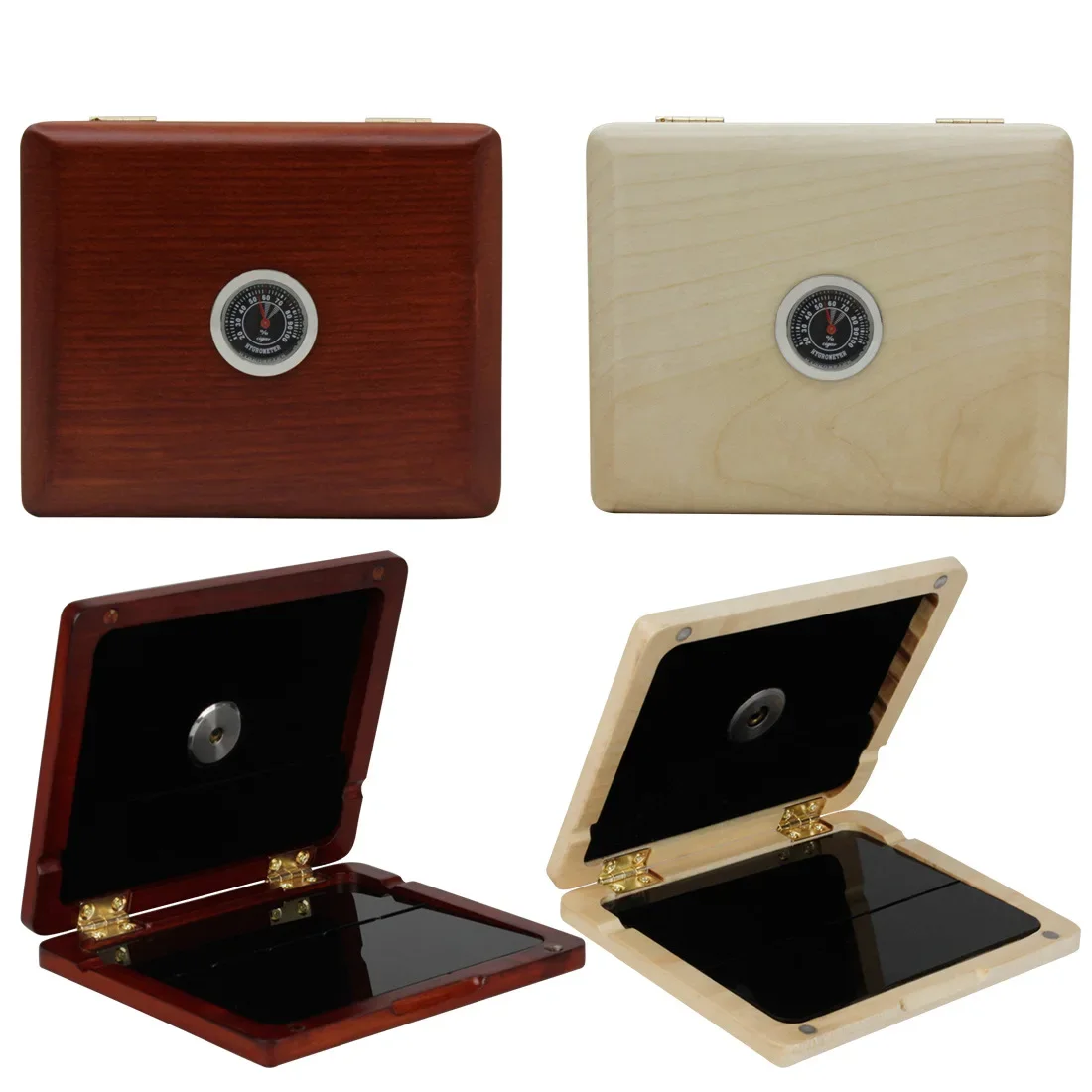 

Saxophone Reed Storage Case Clarinet Blackwinds Reeds Wooden Waterproof Saxophone with Hygrometer High Quality Box of Five Reeds