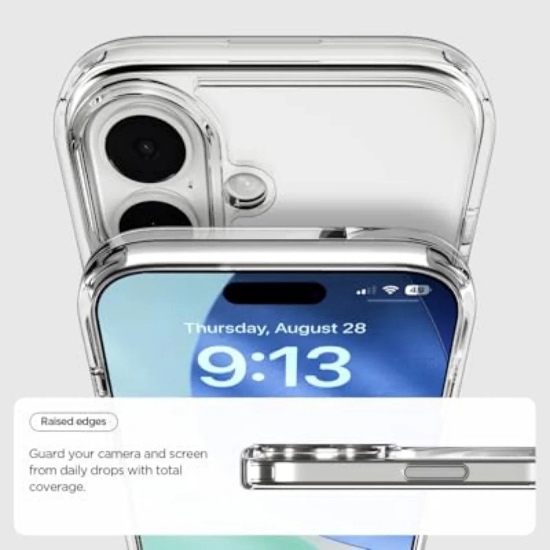 Spigen Ultra Hybrid S MagFit Clear Case do iPhone 17 Air 17 18 Pro Max 18 16 15 14 Plus 13 12 z podstawką, kompatybilne z MagSafe — zdjęcie produktu 5