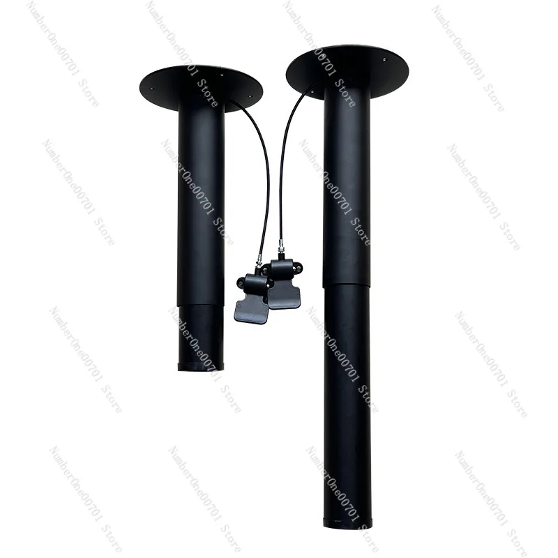 

Manual Control Pneumatic Table Lifter, Line Operated Free Stop Vertical Lift Hardware for Coffee Table