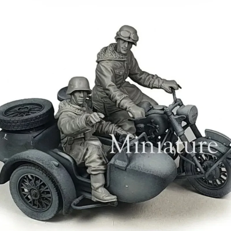 1/35 Scale Resin Figure Assembly Model Kit Motorized Infantry 2-Person Historical Hobby Miniature Unassembled Unpainted Diorama