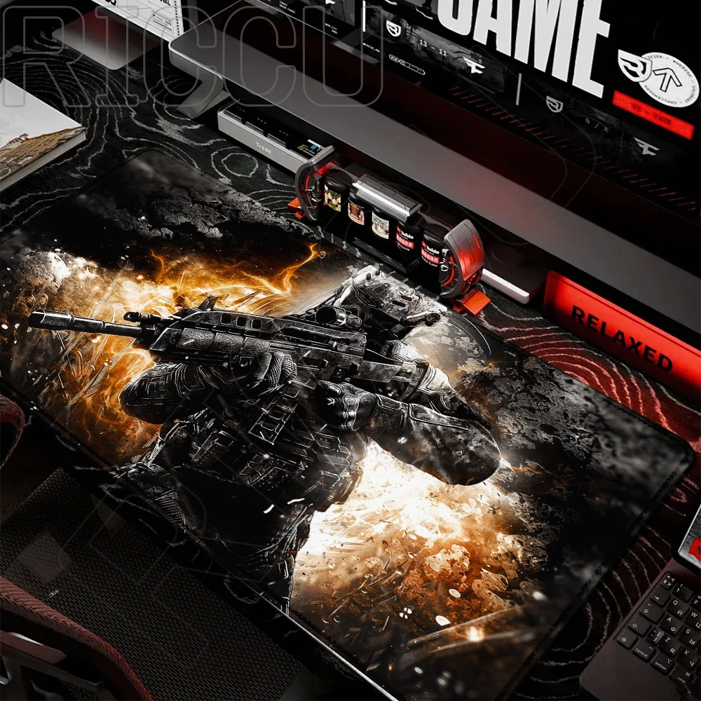 Alfombrilla de ratón de Anime HD de 400x900mm para Gamer esports, alfombrilla de ratón Xxl Call of Duty, accesorios para Juegos de PC, alfombrillas extendidas para interiores de escritorio