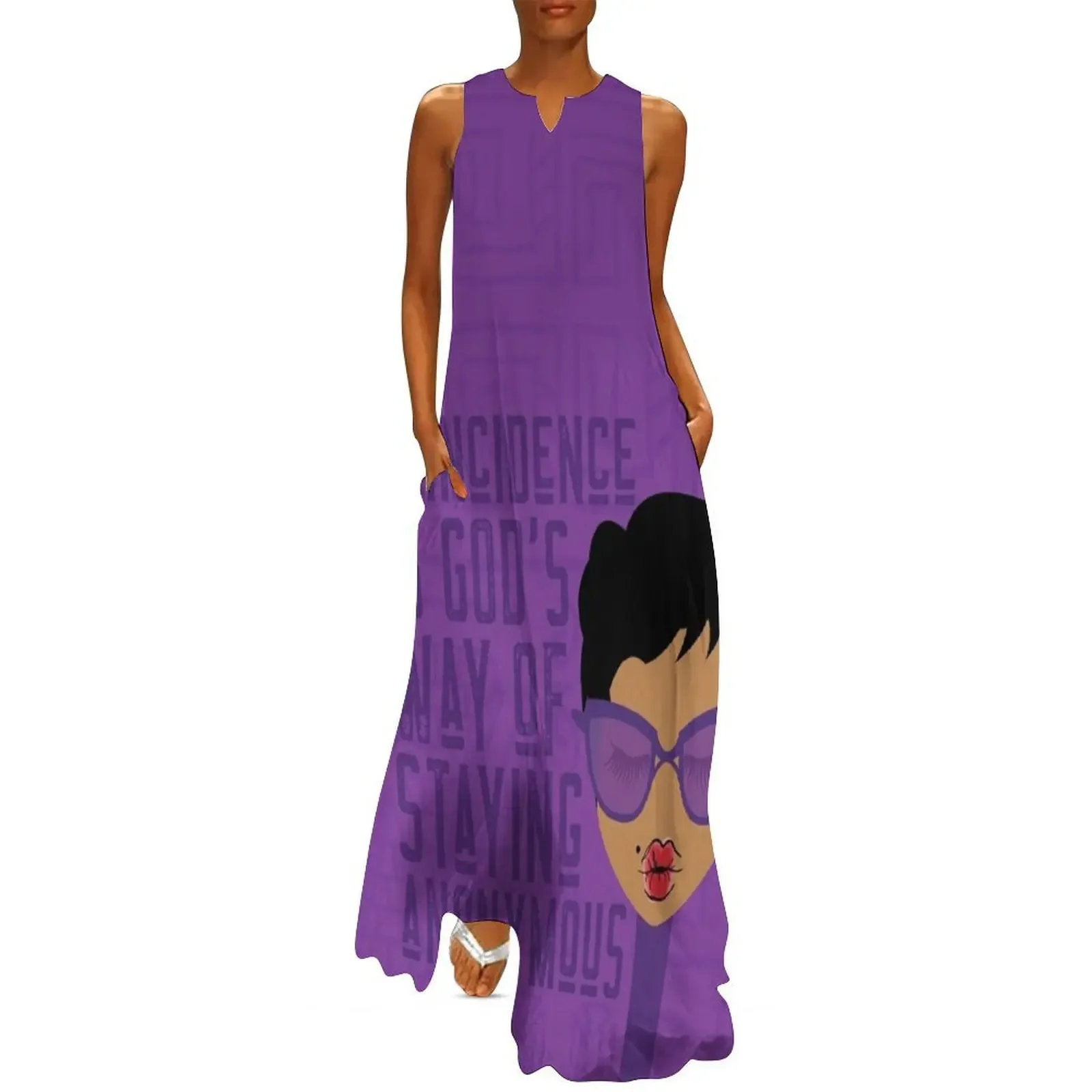 

Coincidence is God's Way of Staying Anonymous Long Dress summer woman dress 2025 elegant dress