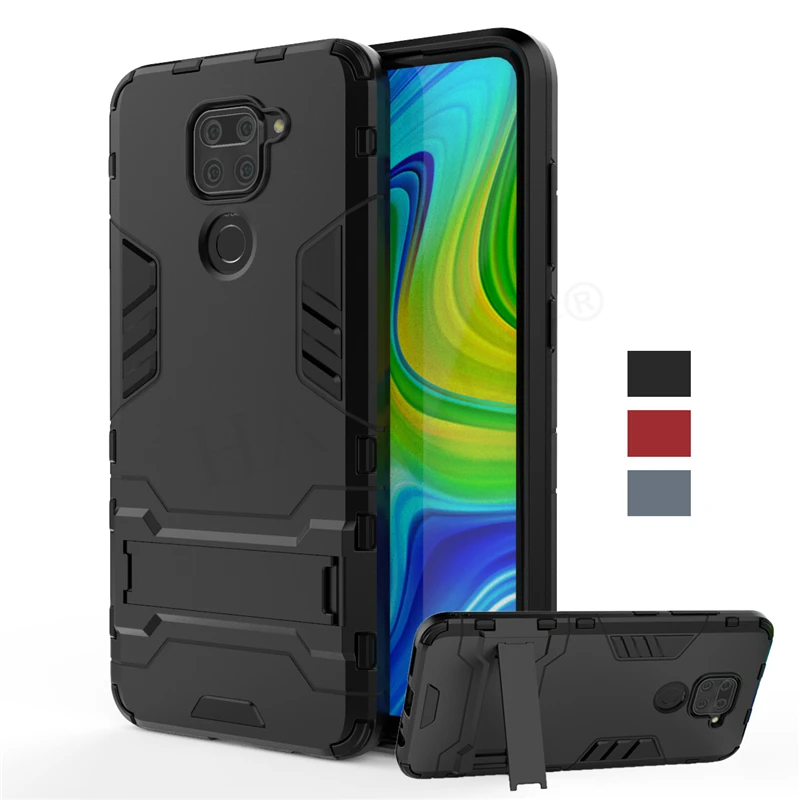 For Xiaomi Redmi Note 9 Case Cover Redmi 10X Note 9S 9 Pro Robot Holder Stand Shockproof Bumper Armor Phone Case Redmi Note 9