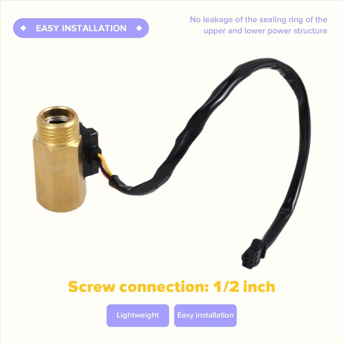 newyear828 G1/2 inch Water Hall Sensor Switch Meter for Industrial Turbine Flowmeter Water Sensor -B2
