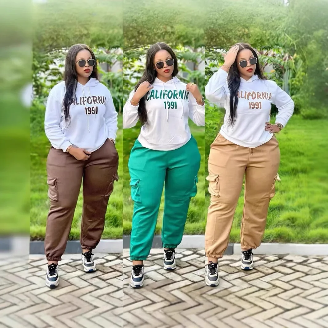 2 Piece Set Africa Clothes 2025 African Dashiki New Dashiki Fashion Suit Top And Trousers Super Elastic Party Big Size For Lady