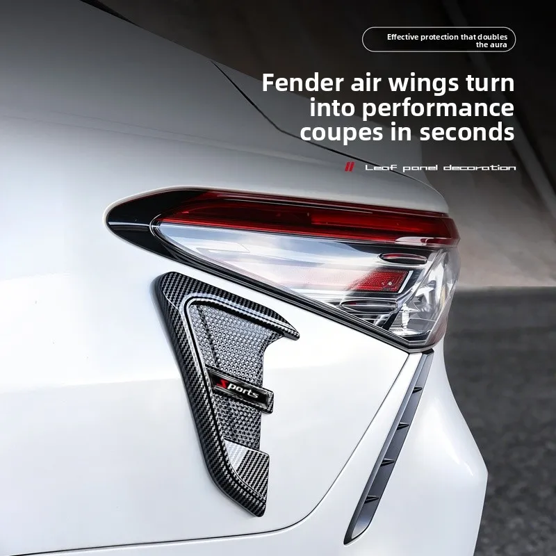 2er-Set Lüftungsabdeckungen für Kotflügel und Motorhaube – Luftstrom-Einlassverkleidung, Auto-Seitenzubehör, Flügel-Aufkleber, Belüftungsaufkleber, modifiziertes Styling – Detail 4