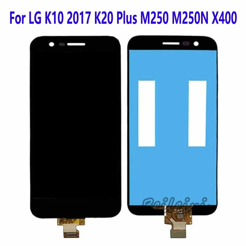 For LG K10 2017 K20 Plus M250 M250N MP260 X400 K121L K121K TP260 M257PR M250ds MLV5N LCD Display Touch Screen Digitizer Assembly