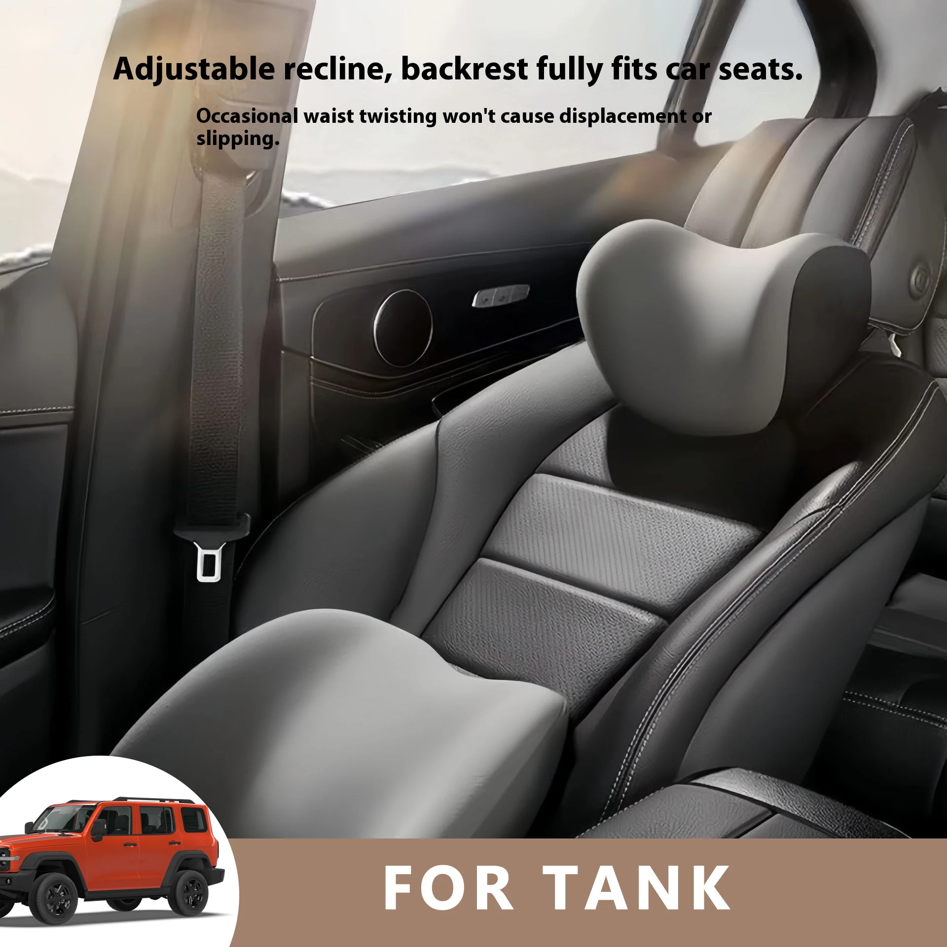 

Car Neck Pilow Protector Auto Seat Headrest Soft Waist Cushion Neck Cushion Backrest Lumbar Support for TANK 300 400 Hi4-T 500