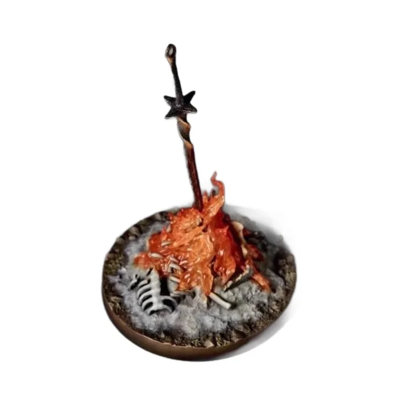 Anime Dark Souls Bonfire Lit Action Figure Gioco Periferico da collezione Giocattoli per bambini Modelli di bambole Decorazioni per il desktop Regali di compleanno