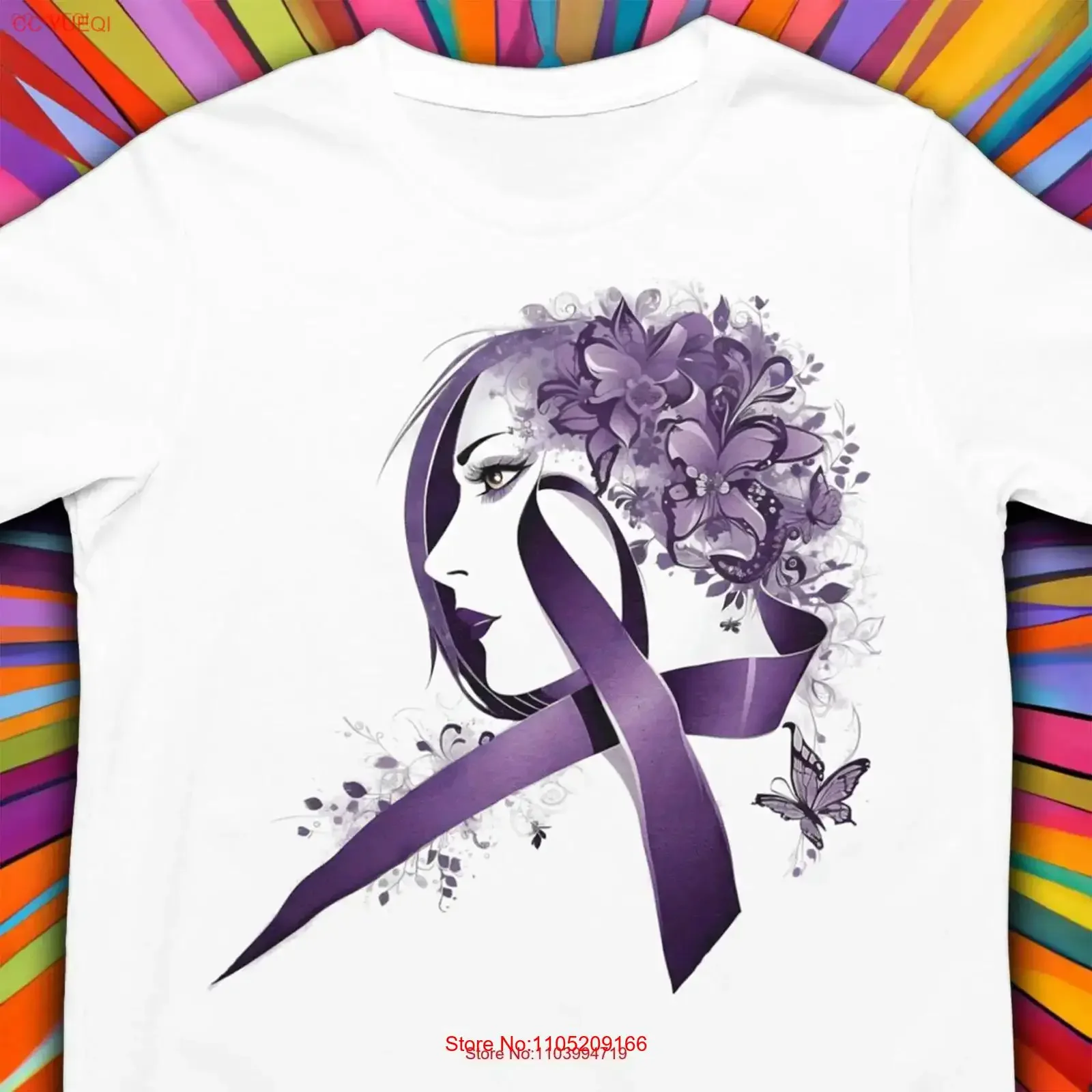 تي شيرت للتوعية بالذئبة بشريط أنيق وبسيط لصديقها والذكرى السنوية المشاعر ألوها ملابس غير رسمية مغسولة عتيقة