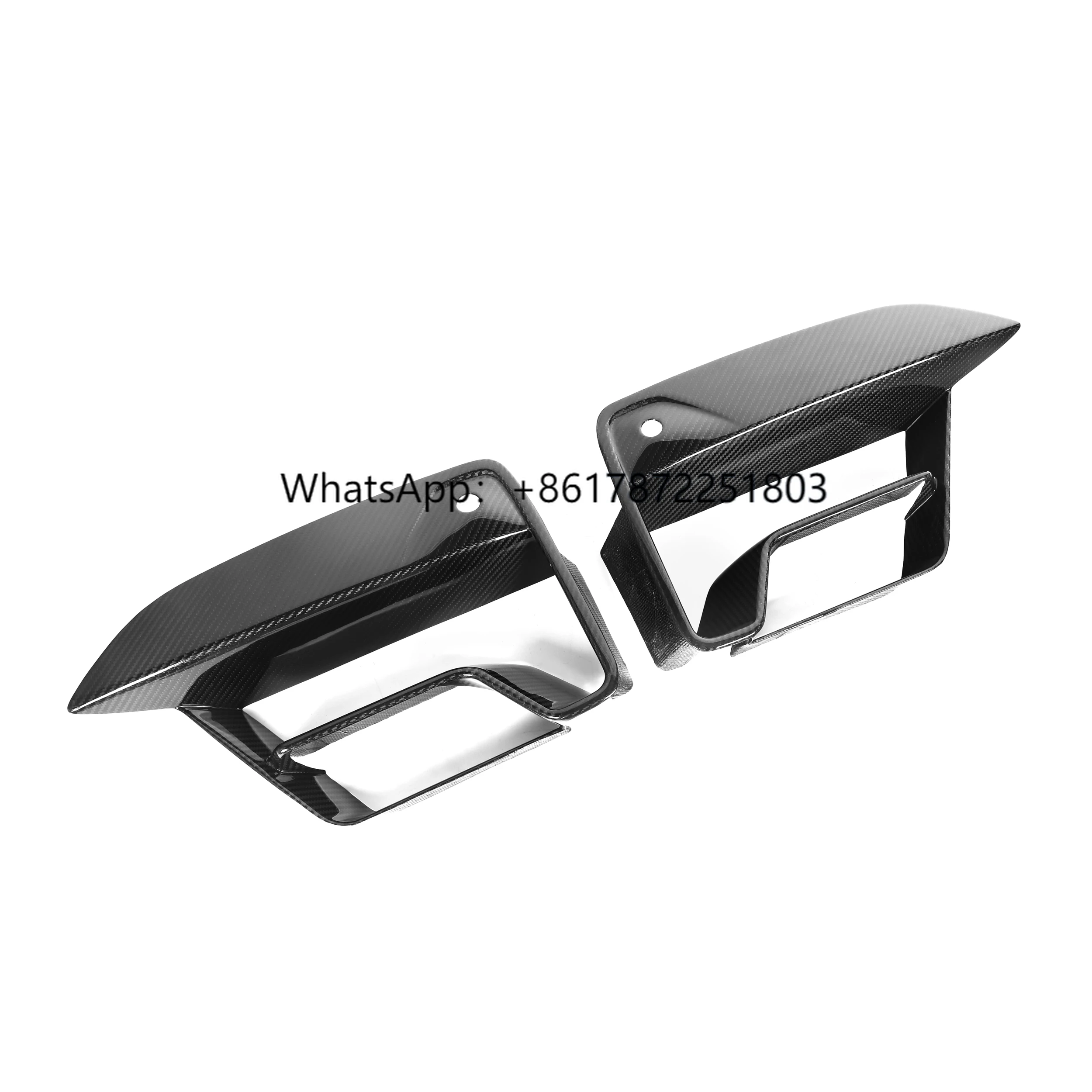 

Real Dry Carbon Fiber F90 Car Fog Light Frame for M5 F90 LCI 2020+ Real Dry Carbon Fiber CS Style Fog Light Frame