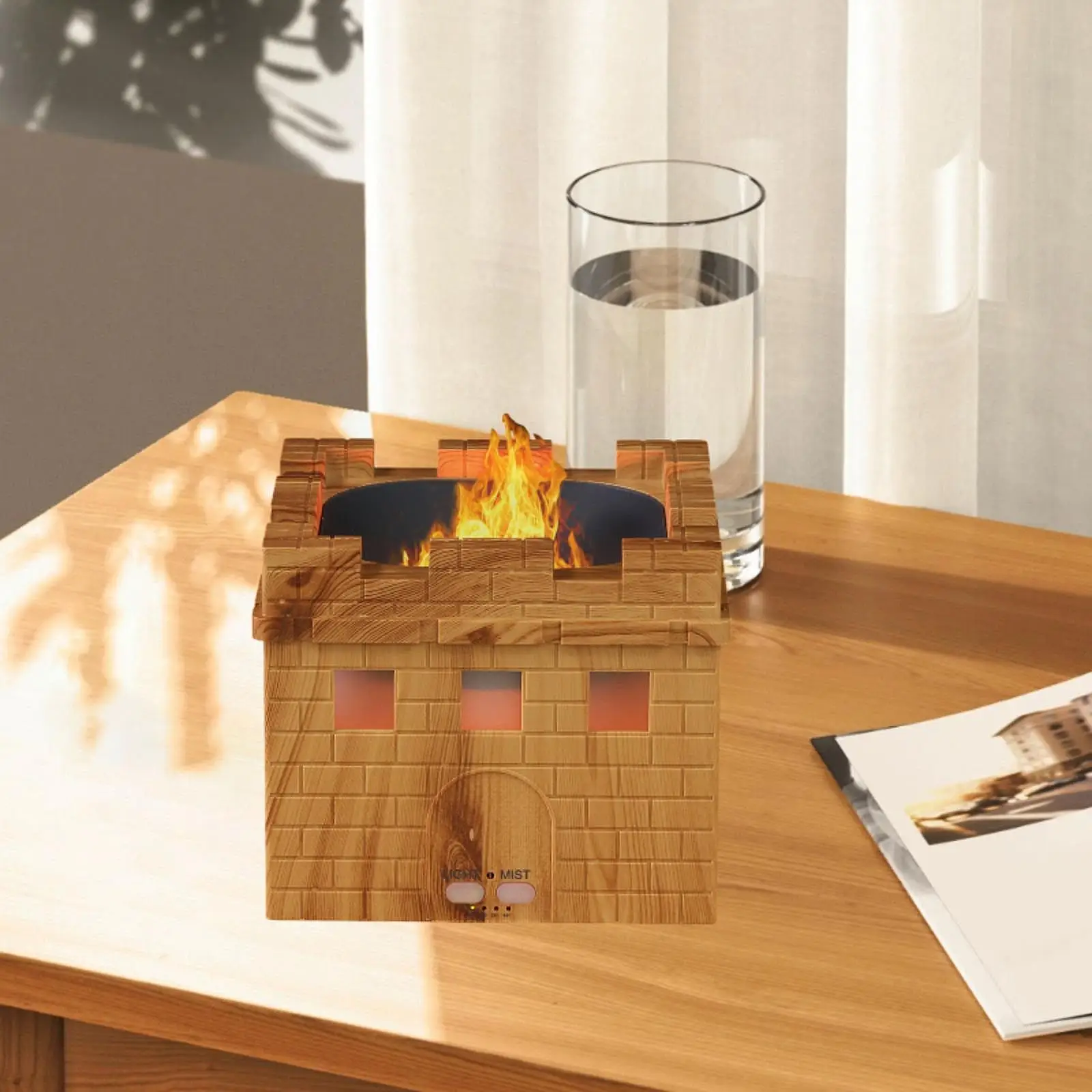 Essential Oil Diffusers Mist Humidifier Quiet with Atmosphere Light Portable for Reading Doing Yoga Sleeping Toilet Living Room