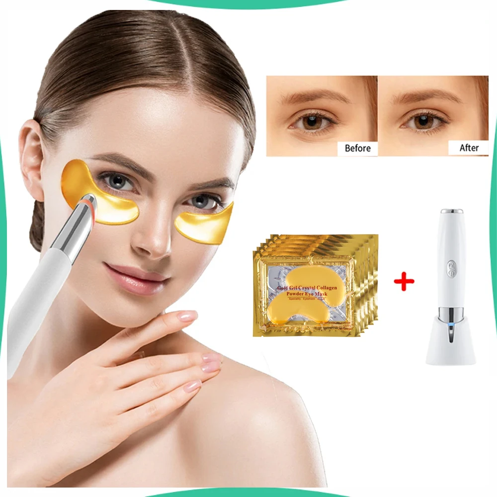 Crystal Collagen 24K Active Gold Powder Eye Mask + IPL Eye Essence Importer Safe Natural Ingredients Firming Lighten Fine Lines