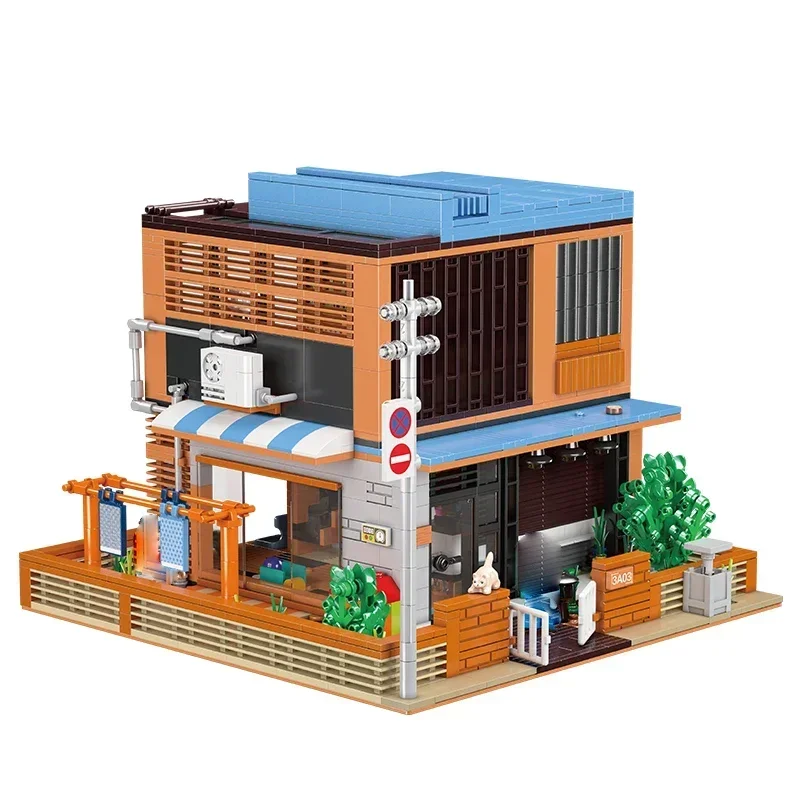 Creatieve 61006 Stad Japanse Stijl Assortiment Eengezinsvilla Bloemenhuis Bouwstenen Architectuur Bakstenen Speelgoed Voor Kid Geschenken