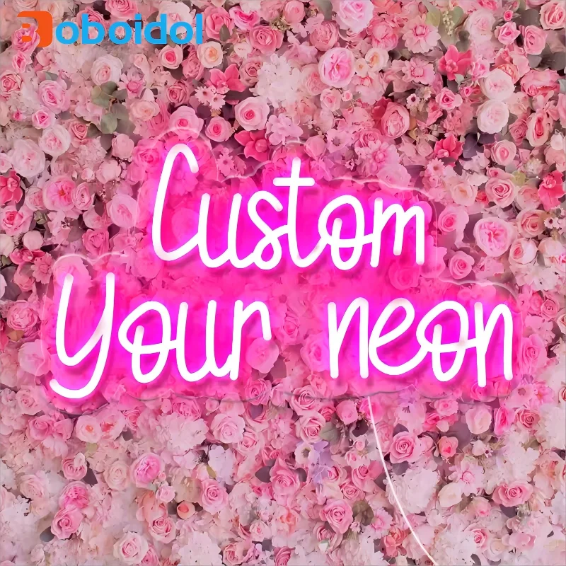

STLF Boboidol Fast Delivery One Piece Minimum Order Factory Custom Wedding Neon Sign Party Acrylic LED Neon Signs Letters for Sh