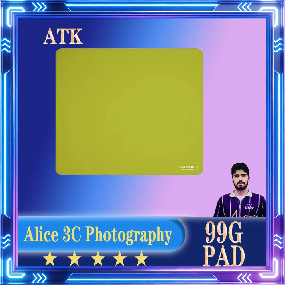 

НОВЫЙ Игровой коврик ATK99G Air Carbon с противоскользящим покрытием, аксессуары для киберспорта, 490x420x4 мм, тканевый, настраиваемый, для офиса и ПК геймеров