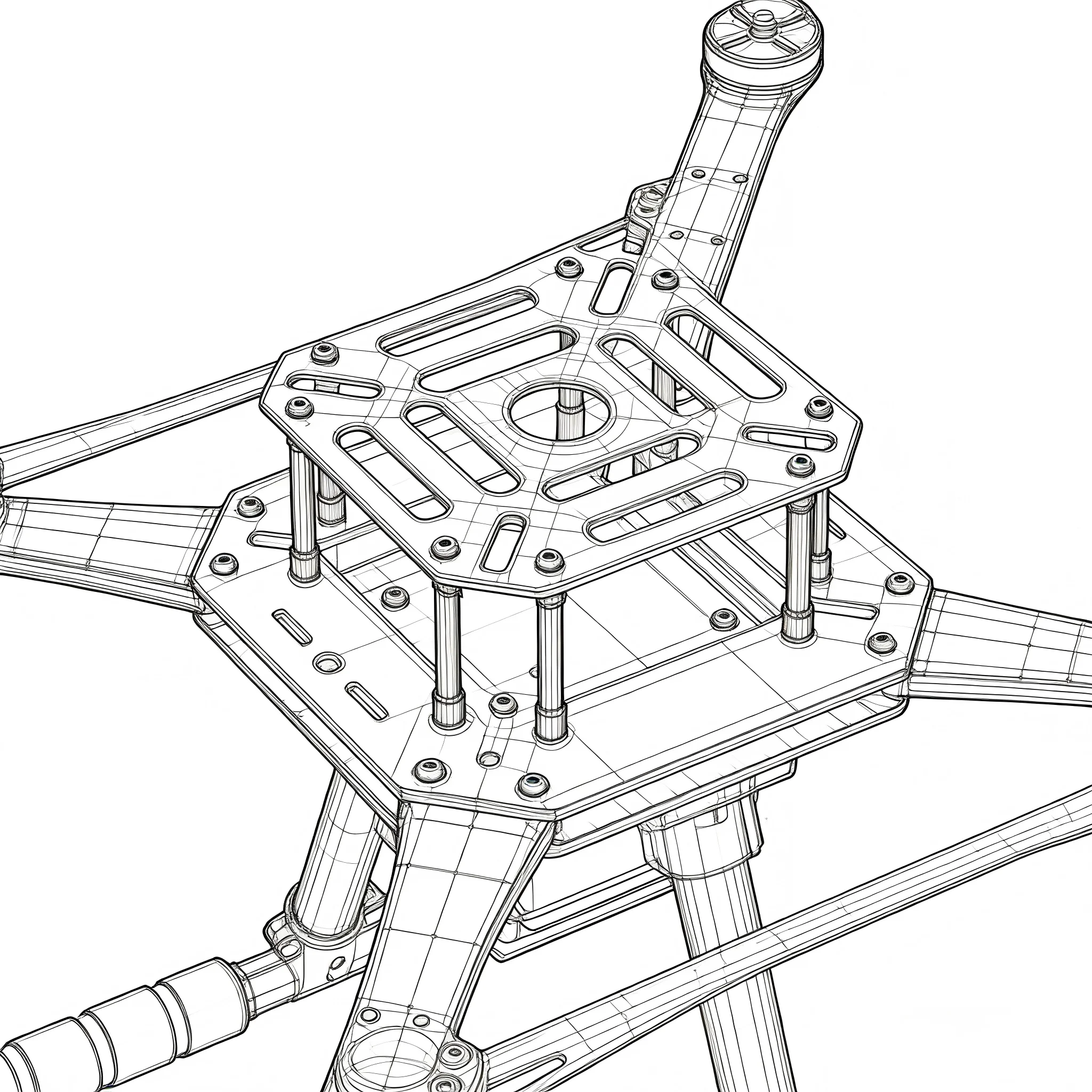 Happy Open Source New Smart Drone Frame 450MM Ardupilot Quadrotor Rack Happy Multicopter Multi-Rotor With Landing Gear