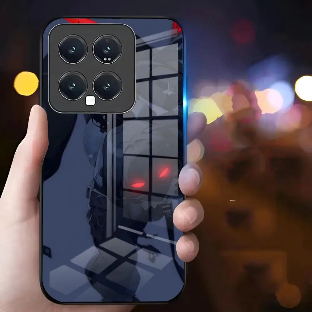 جين دو Zzz جراب هاتف مناسب لشاومي 15 14 13 12 11 POCO REDMI ملاحظة برو جراب هاتف زجاجي قسط جديد شعبي