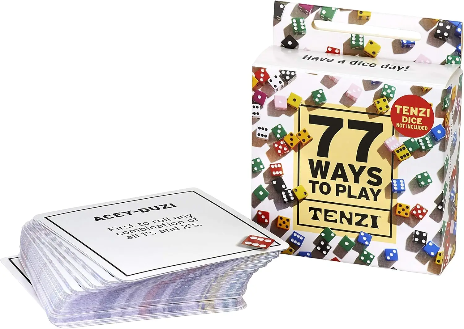 

Add-on Card Set with 77 Game Variations for Dice Party Fun - Ages 7 to 97