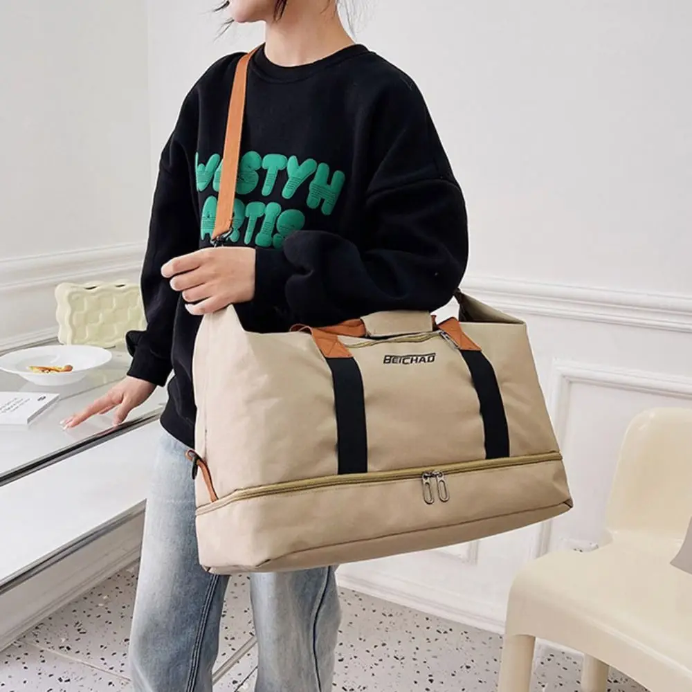 

Portable Large Capacity Travel Duffle Bag Waterproof Handheld Travel Luggage Bag Sports Business Trip Messenger Bag Men