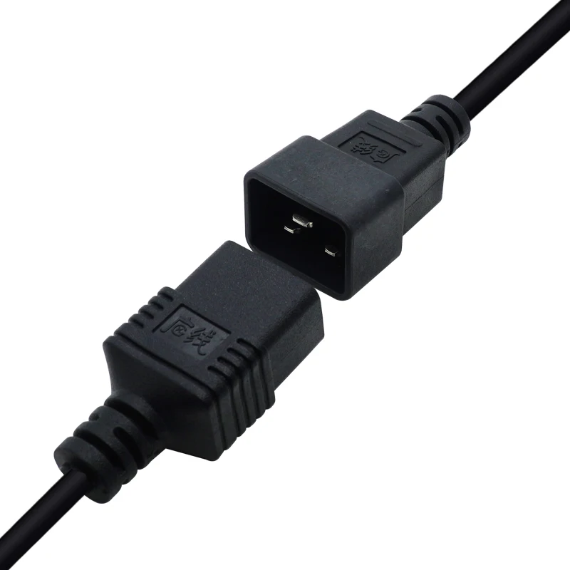 Power Extension Cord IEC C19 to C20 13A 250V 16AWG Computer Power Extension Cord AC Outlet Extension Cable