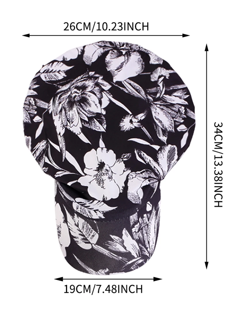 New Printed Summer Sport Outdoor Caps for Women Muslim Turban Hats With Brim Ladies Headscarf Hat Wrap Casual Head Scarves Cap