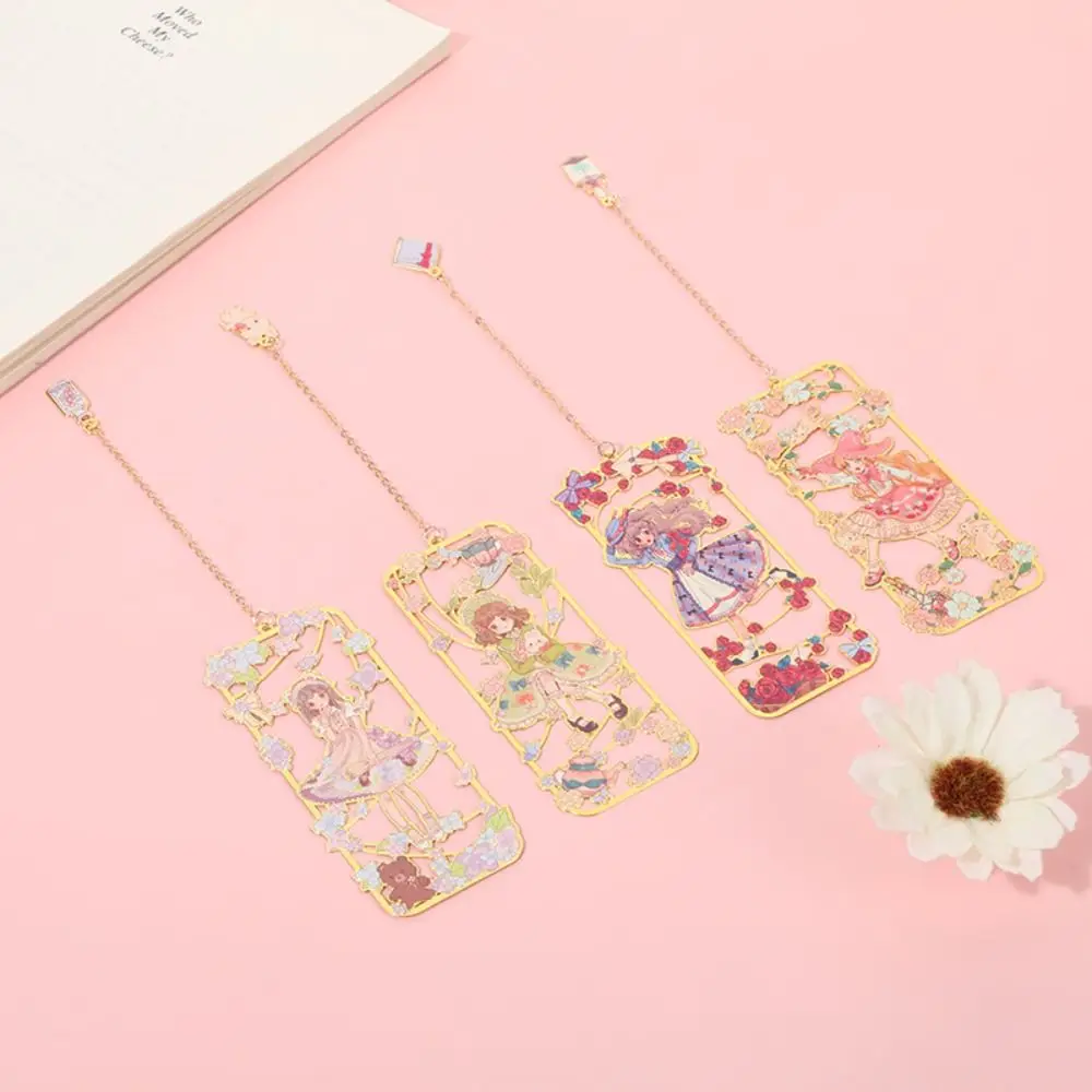 Chinese Style Cartoon Bookclip Brass Cartoon Cartoon Brass Bookmark Metal Cute Chinese Style Pagination Mark Graduation Gift