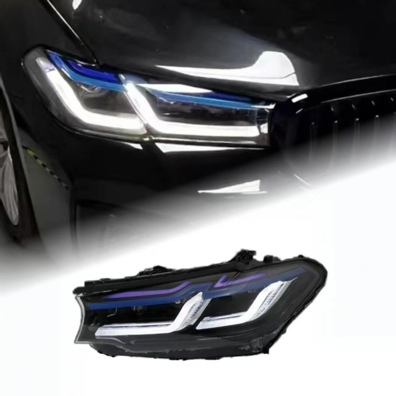 

Suitable for 5 Series G30 G38 2017-2023 LED headlight modification upgrade Suitable for 525i 530i 535i new modification