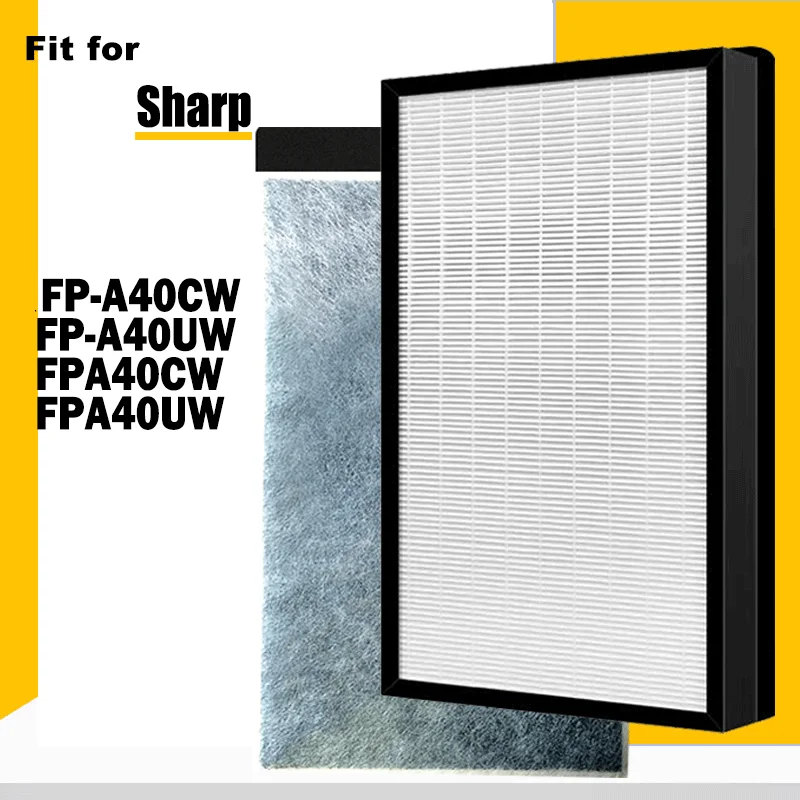 HEPA and Deodorizing Filter FZA40SFU FZ-A40SFU for Sharp Air Purifier FP-A40CW FP-A40UW FPA40CW FPA40UW