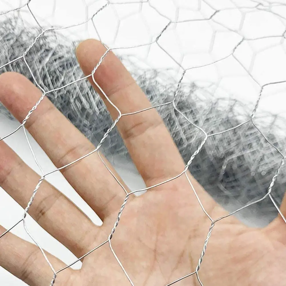 1 Roll Heavy Duty Galvanized Iron Wire Poultry Netting 40Cm X 4M for Chicken Rabbit Duck Goose Pigeon Coop Garden Fence