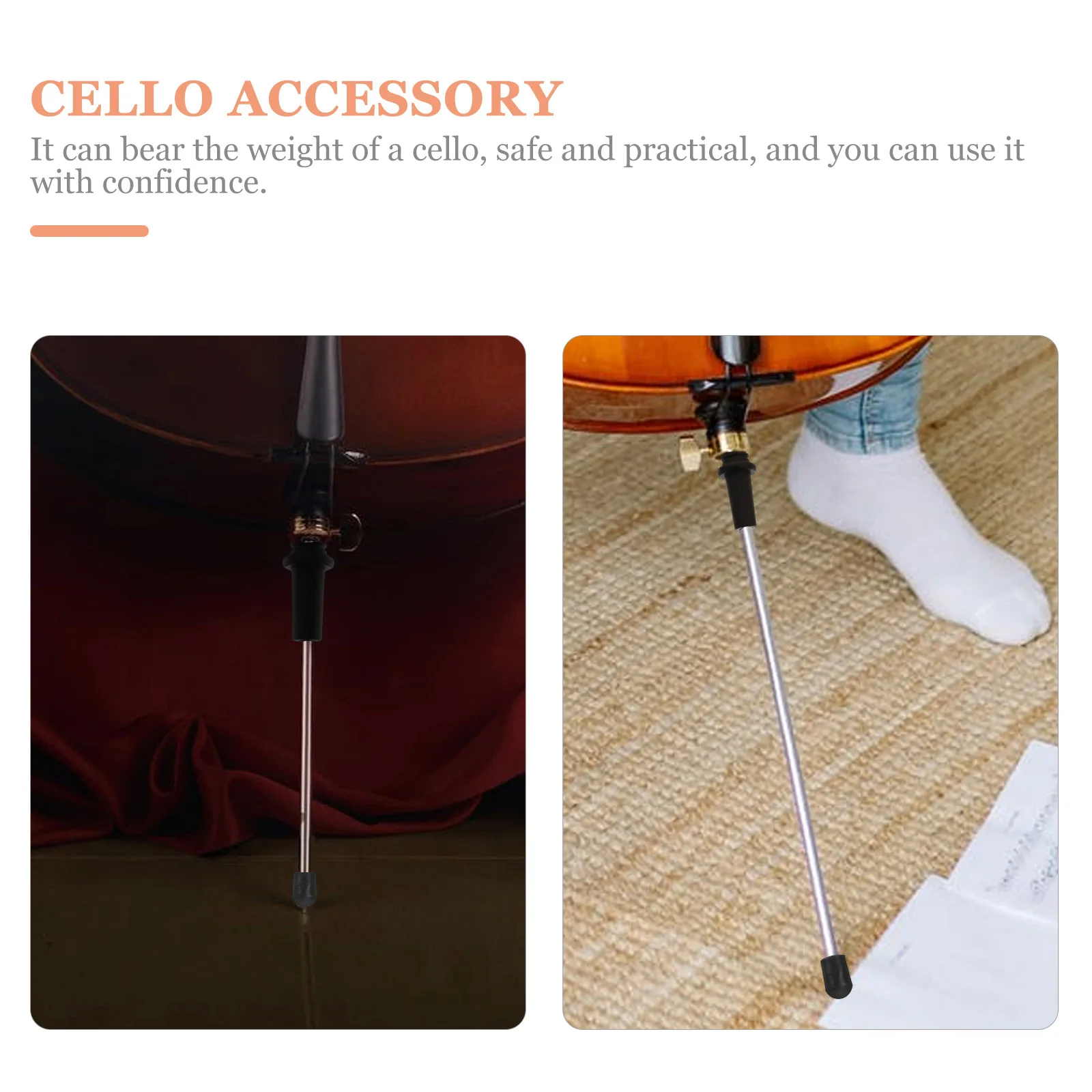 

2 Pcs Tail Column Pad Cello Accessories Endpin Rest for Floor Replacement
