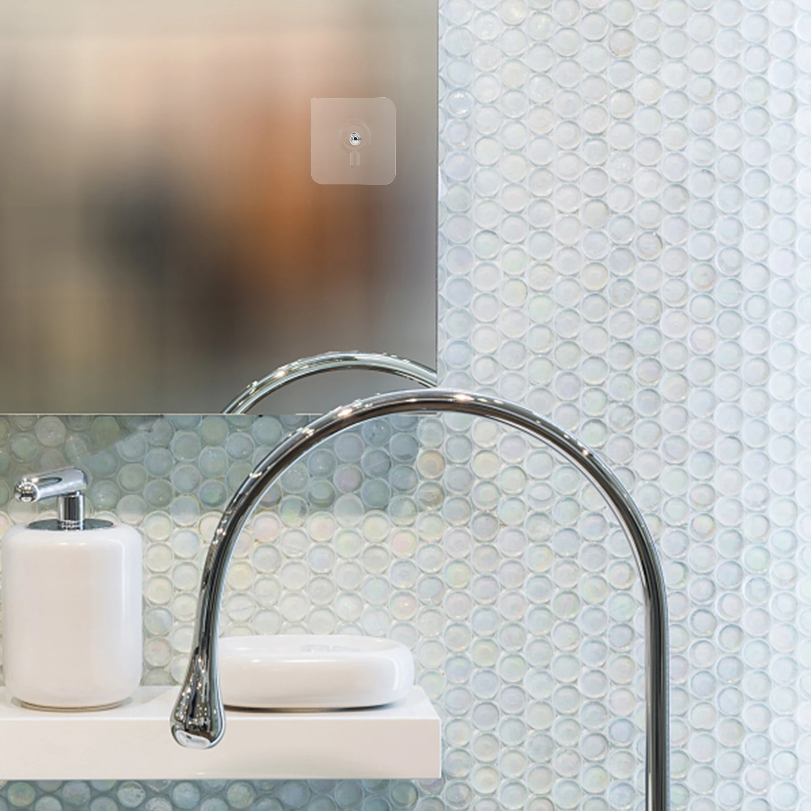 

20Pcs Strong Viscosity Non-Trace Screw Adhesive Hooks for Smooth Surfaces Punch-Free Screw Nails