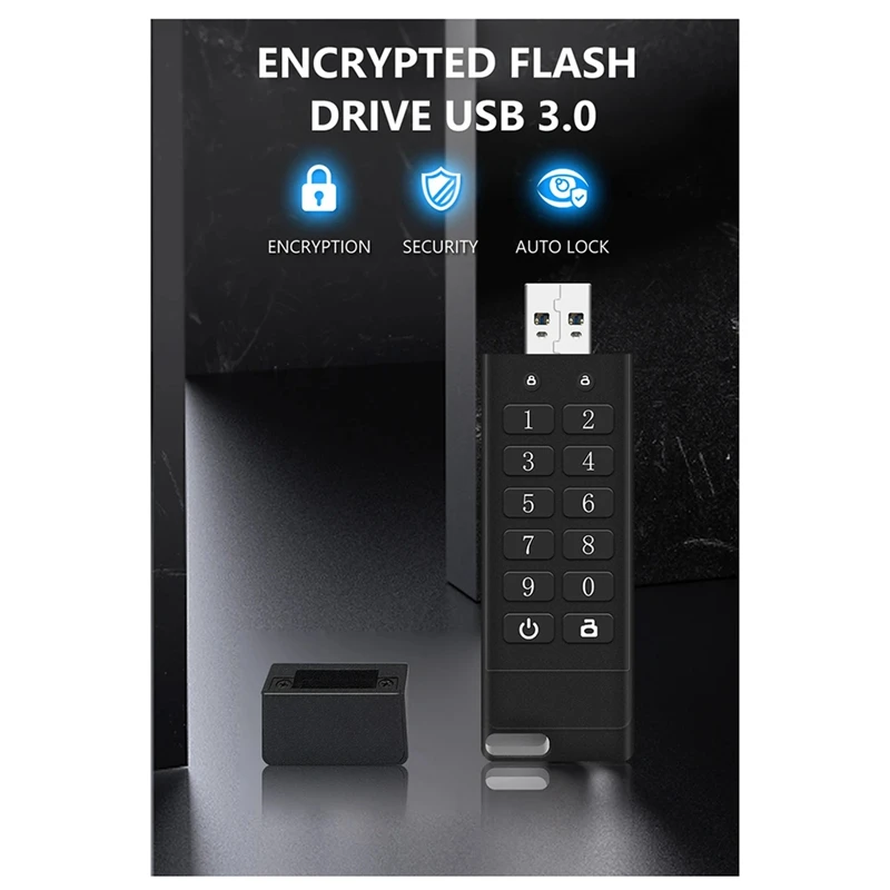 محرك أقراص USB مشفر USB 3.0 محرك أقراص فلاش USB مشفر وآمن يوركز على الخصوصية والأمن، مع راحة البال، 8G