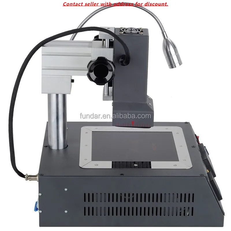 

New BGA Rework Station Infrared ACHI IR6500 Motherboard Repair Machine + 27pcs 90mm Universal Bga Stencils Kit Reballing Base