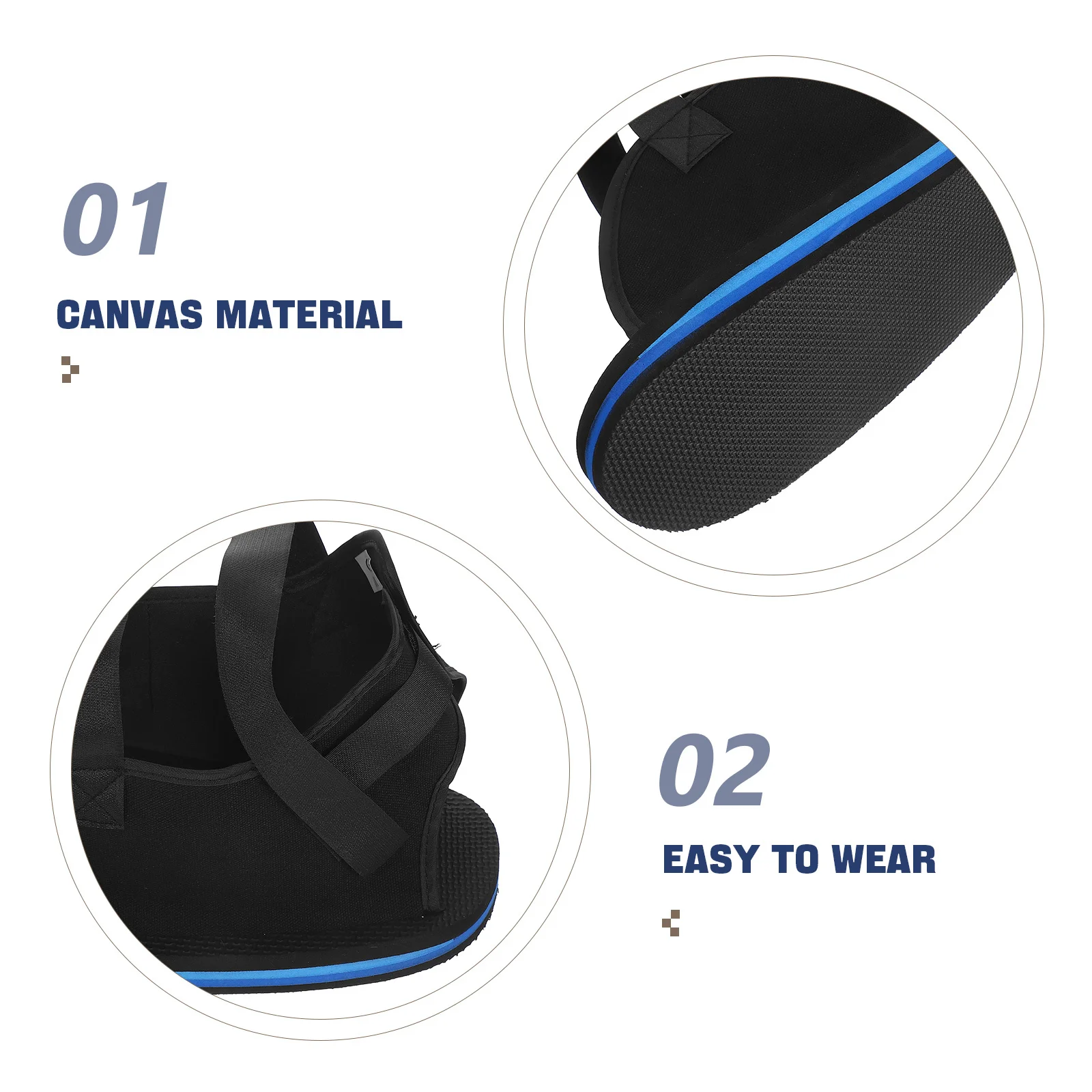 Fußfrakturschuh, postoperativer Schutz, Knöchelgröße M, schweres Canvas-Obermaterial, gebrochenes Bein, Rehabilitationsschuh, rutschfest, leicht zu reinigen