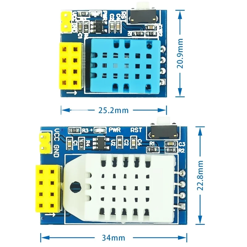 ESP8266 ESP-01 ESP-01S DHT11/AM2302 DHT22 Módulo de nodo WiFi de temperatura y humedad