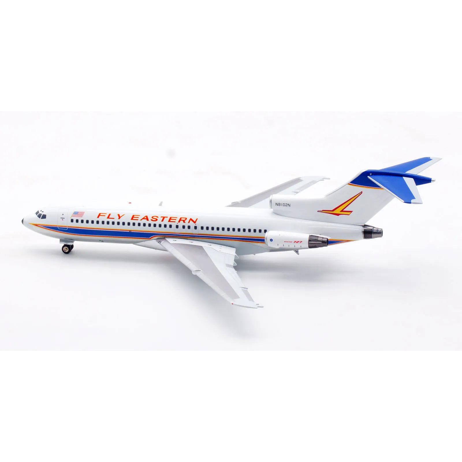 IF721EA1024P alliage avion à collectionner cadeau INFLIGHT 1:200 lignes orientales Boeing B727-100 modèle d'avion moulé sous pression N8102N