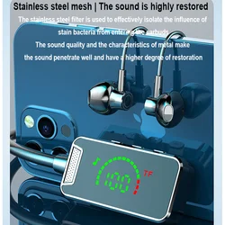 Bluetooth Neckband Earphone Wireless Headphone Widely compatible Headsets HiFi stereo power display Bluetooth Earphones With Mic