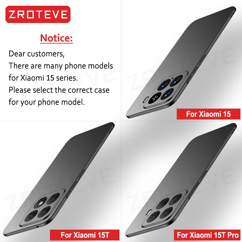 Für Xiaomi17 Hülle ZROTEVE Schlanke Matte Hart-PC-Abdeckung Für Xiaomi 17 17T Pro Mi 15 15T Xiomi Mi17 Mi17T Mi15 Mi15T Handyhüllen – Detail 4