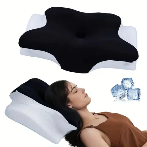 Butterfly Memory Foam Cervical Pillow Aids Sleep Slow Rebound Fits Shoulders And Neck Comfortable Pressure Relief