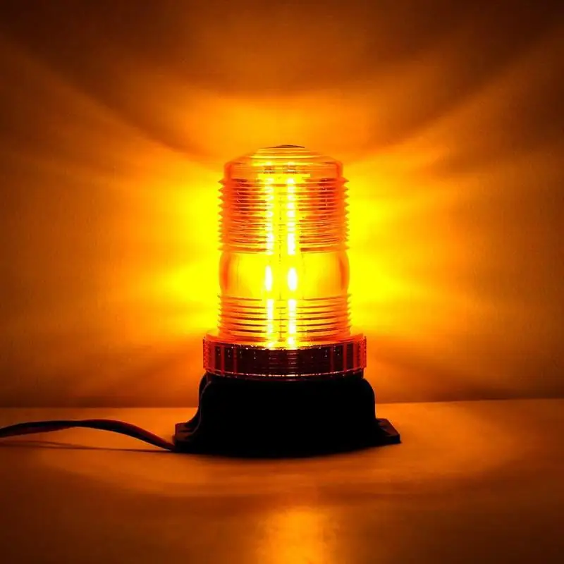High-power LED Mergency Warning Flashers Suitable For Forklifts And School Buses Available In Yellow, White, And Red.